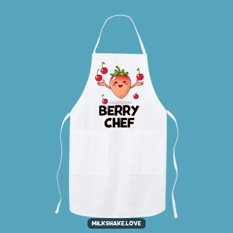 Funny Juggling Strawberry Apron: Chef Fruit's Toss