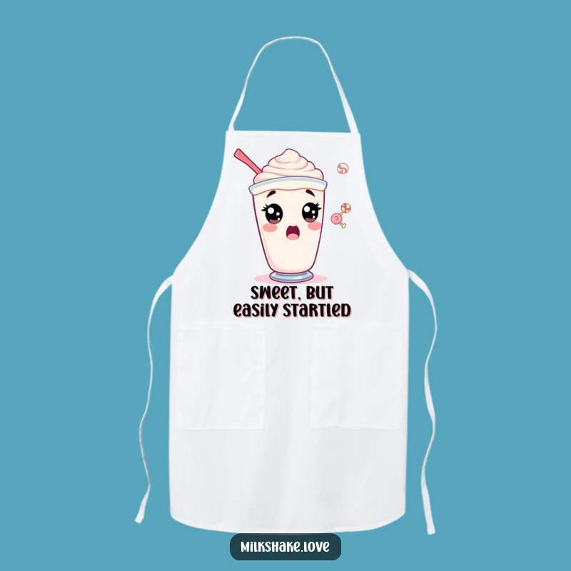Funny Surprised Milkshake Apron - Kitchen Shock, Perfect Funny Gift For Cooks