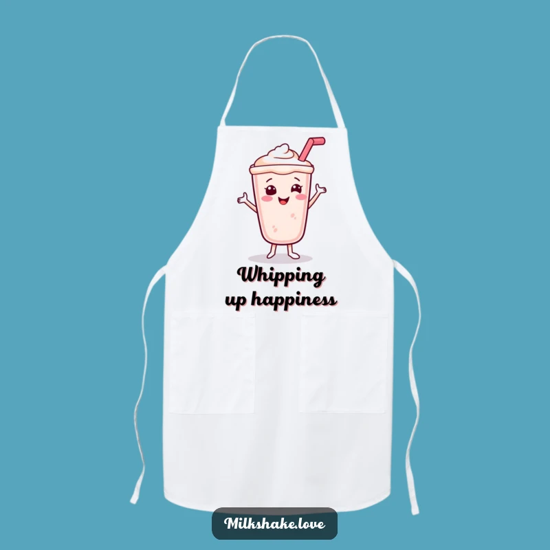 Funny Smiling Milkshake Apron: Cook with Sweet Dance Moves Gift