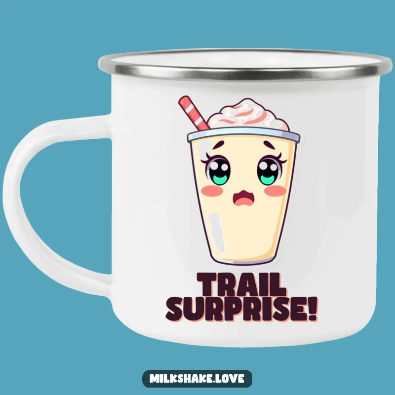 Adventure Surprise Funny Surprised Milkshake Camping Mug: React Outdoors