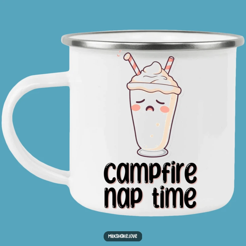 Funny Sleepy Milkshake Camping Mug - Trail Yawn, Great Funny Gift