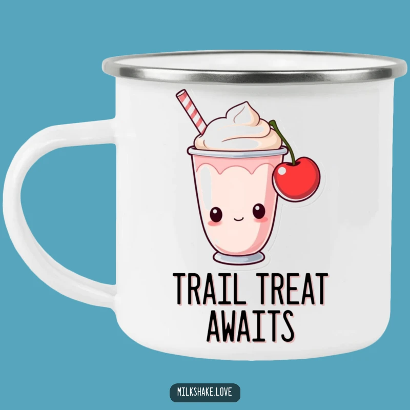 Funny Milkshake Cup Camping Mug: Sweet Outdoor Sip, Humorous Adventure Gift