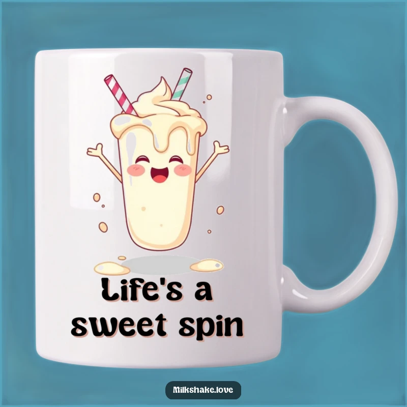 Funny Joyful Milkshake Mug - Hilarious Dessert Celebration Gift