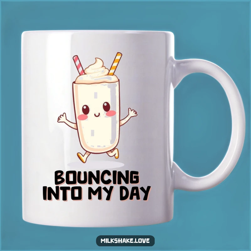 Funny Milkshake Hop Mug: Start Your Day with a Joyful, Bouncy Sip