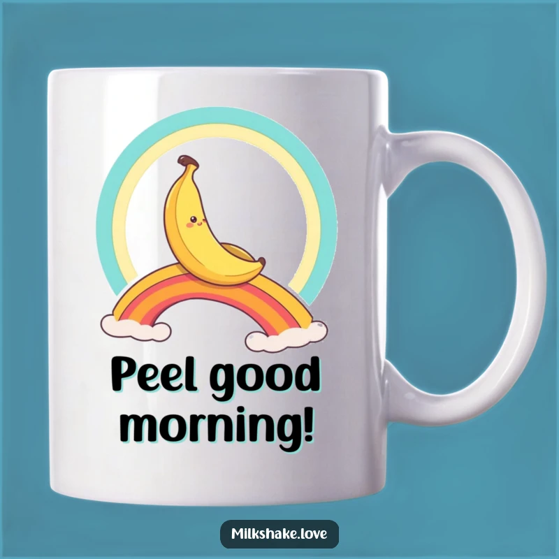 Funny Banana Rainbow Slide Mug: A Hilarious Cartoon Treat for Joyful Mornings