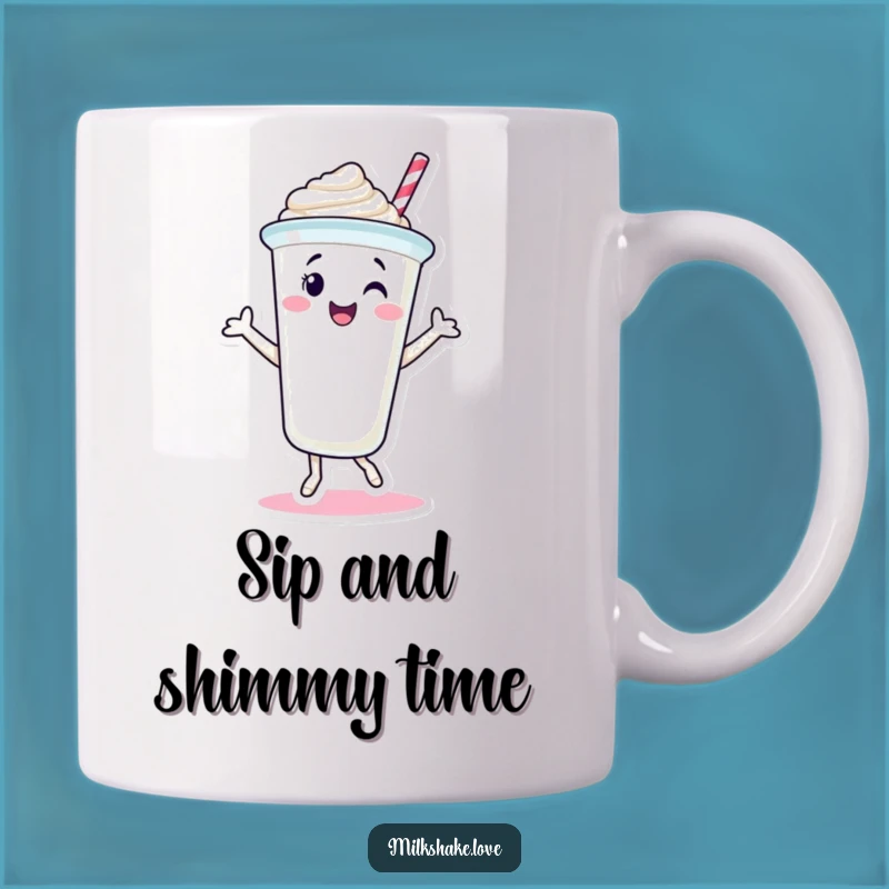 Funny Milkshake Cup Mug: Dance Your Way to Happy Mornings!