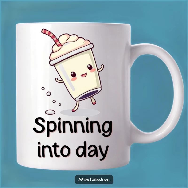 Funny Cartwheel Milkshake Mug: Bubbly & Fun - Energetic Gift - Perfect Funny Gift!