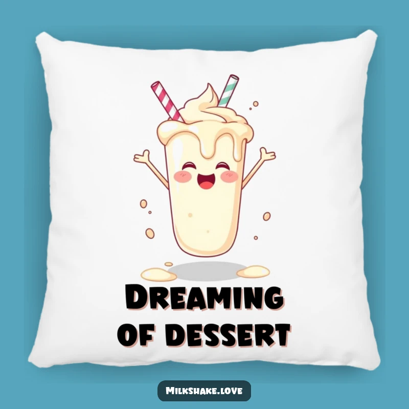 Funny Joyful Milkshake Pillow - Comfy Cushion for Sweet Dreams