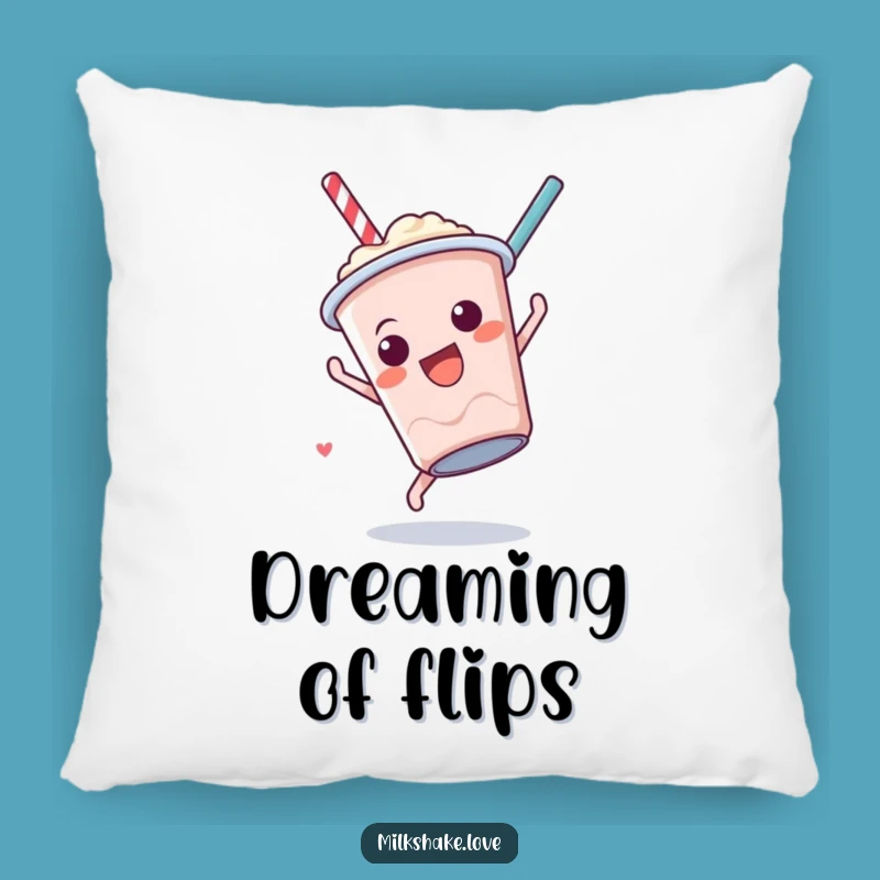Funny Milkshake Somersault Pillow: Cozy Comfort with Acrobat Fun Gift