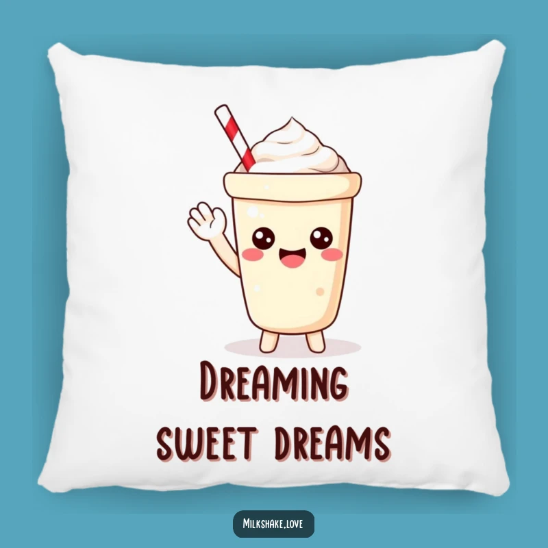 Funny Kawaii Milkshake Pillow: Soft Waving Cushion, Perfect Happy Gift Comfort