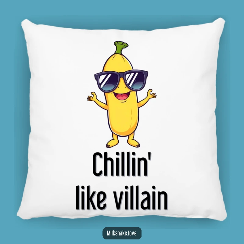 Funny Disco Banana Pillow: Cozy Giggle Comfort with Sunglass Flair
