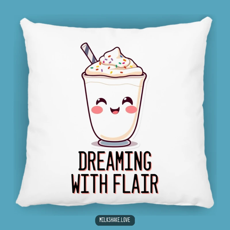 Funny Kawaii Milkshake Face Pillow - Cozy Comfort with a Smile