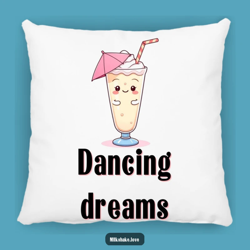 Funny Kawaii Milkshake Jig Pillow - Comfy Cushion for a Happy Vibe