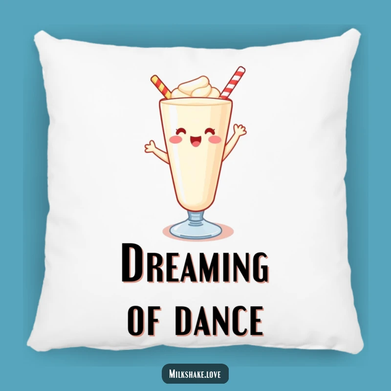 Funny Kawaii Milkshake Pillow: Cuddle Up with a Happy Dancer
