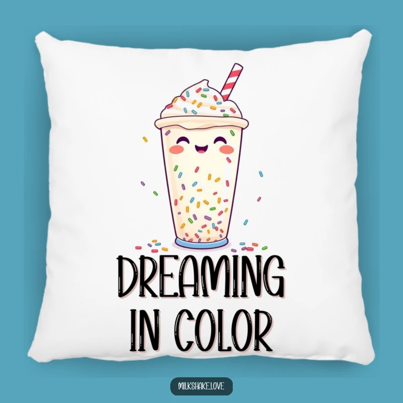 Funny Sprinkle Milkshake Pillow: Snuggle Up with Sweetness and Comfort