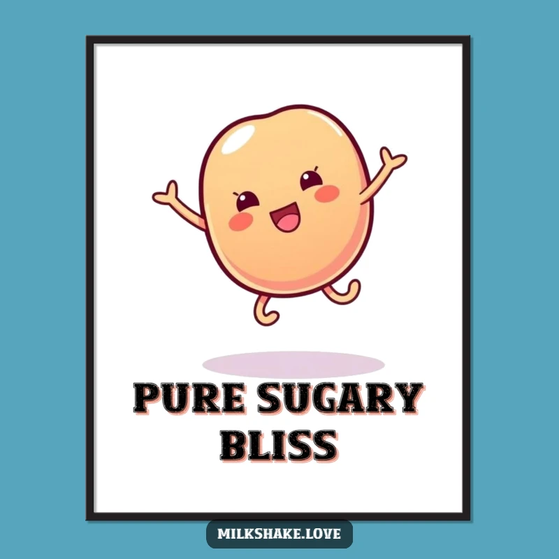 Funny Jelly Bean Cartwheel Digital Art: Sweet Wall Decor for Happy Spaces