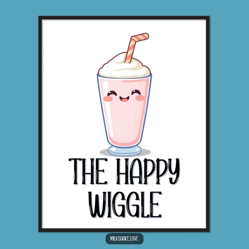 Funny Happy Straw Digital Art: Instant Download for Joyful & Cheerful Wall Decor!