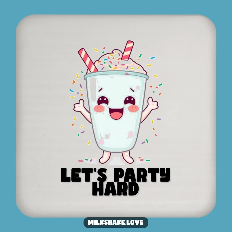 Funny Cheerful Milkshake Coaster - Protect Surfaces with Sprinkles, Perfect Funny Gift