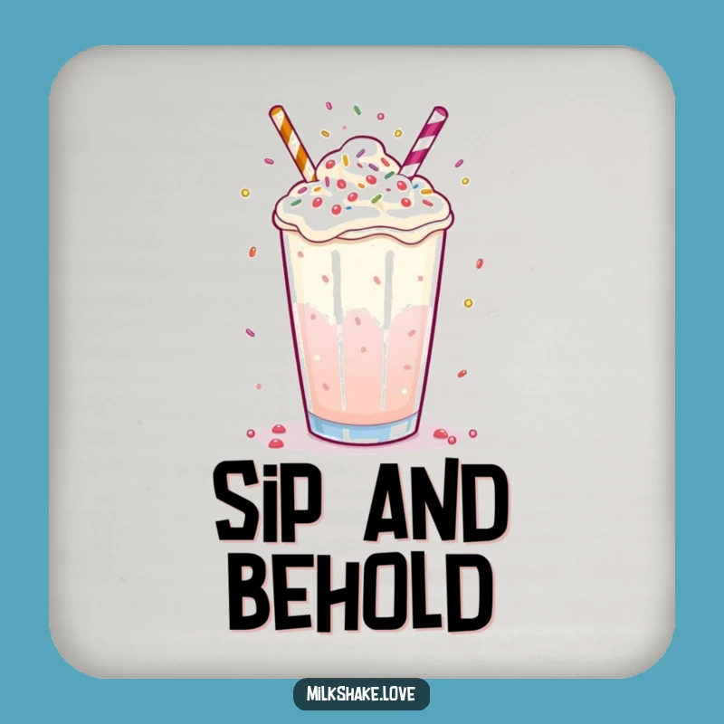 Funny Milkshake Juggling Drink Coaster: Protect Surfaces with Fun