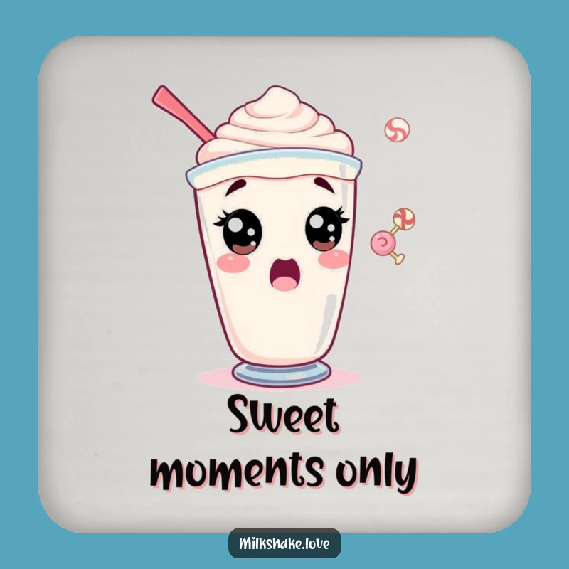 Funny Surprised Milkshake Coaster - Protect Surfaces with Shock, Perfect Funny Gift