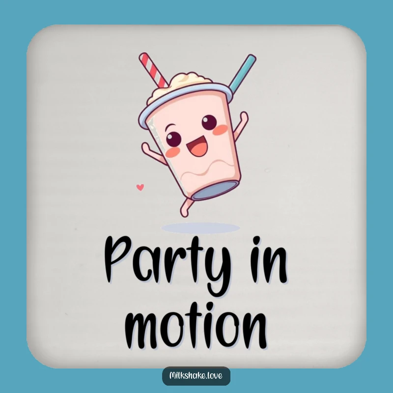 Funny Milkshake Somersault Coaster: Protect Surfaces with Acrobat Charm Gift