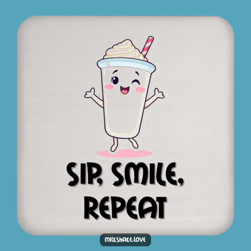 Funny Milkshake Cup Coasters: Add Dance & Sweetness to Your Table!