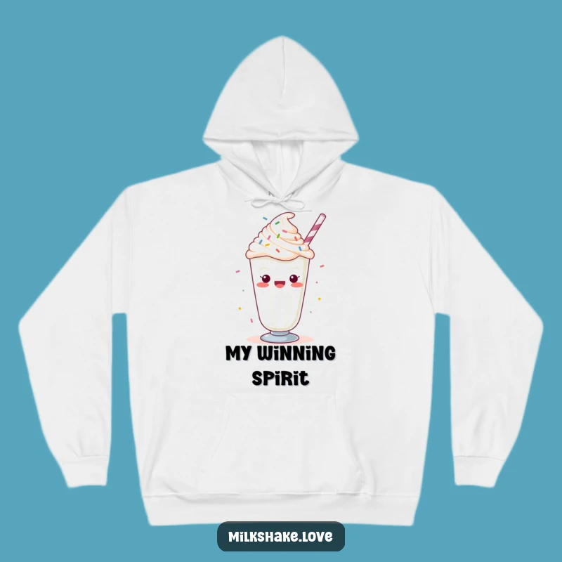 Cozy Funny Kawaii Milkshake Hoodie: Cheering Sprinkles Sweatshirt, Sweet Celebration Gift