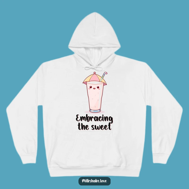 Cozy Funny Umbrella Milkshake Hoodie: Sweet Rain - Warm & Whimsical - Perfect Funny Gift!