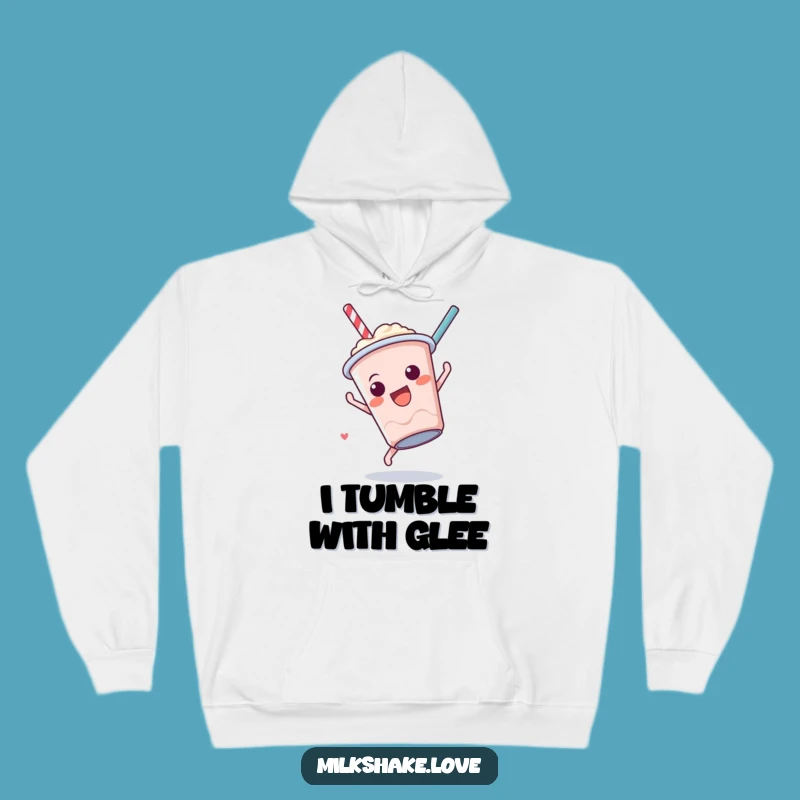 Funny Milkshake Somersault Hoodie: Cozy Up with Acrobat Fun Gift