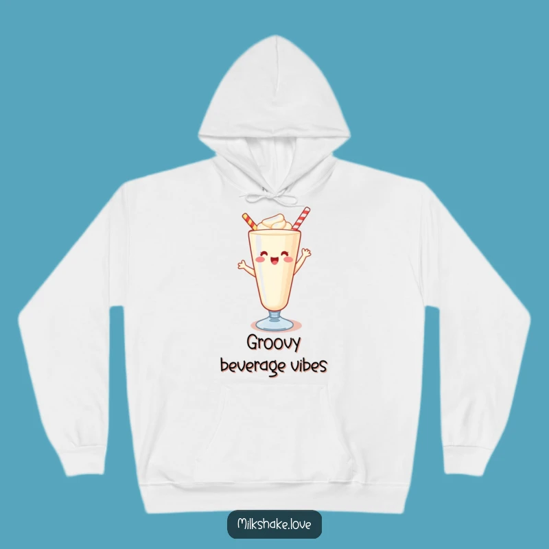 Funny Kawaii Milkshake Hoodie: Cozy Up with a Happy Dance