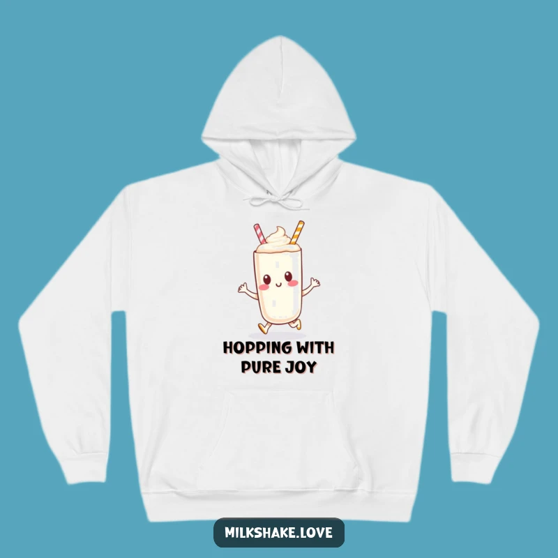 Funny Milkshake Hop Hoodie: Cozy Comfort with a Spring in Your Step