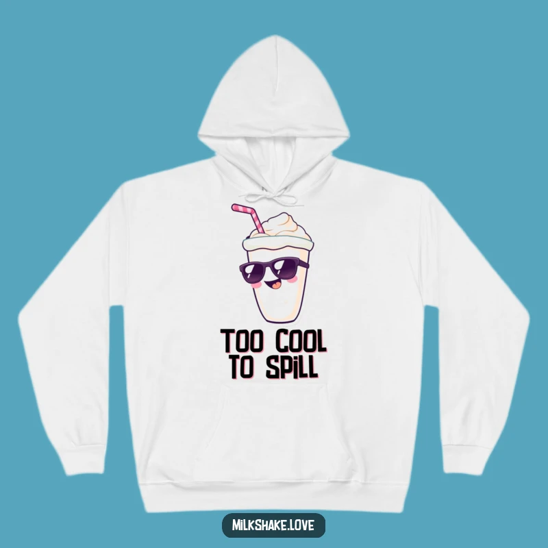 Funny Kawaii Milkshake Hoodie: Cool Character with Sunglasses - Cozy & Cool Gift!