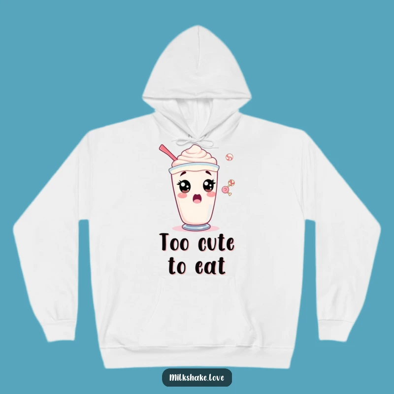 Funny Surprised Milkshake Hoodie - Cozy Shocked Character, Awesome Funny Gift