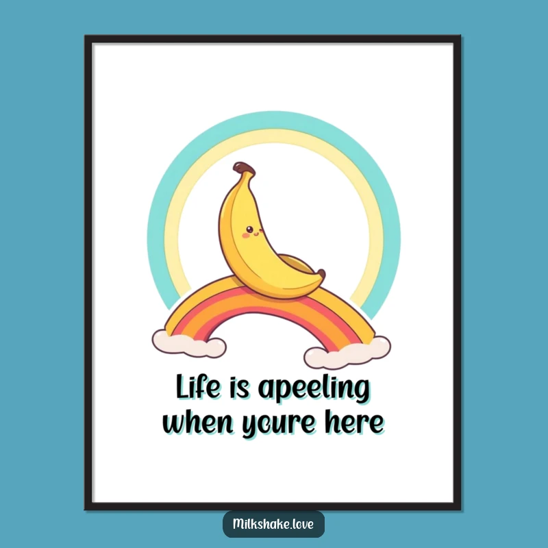 Free Printable Banana Rainbow Art: Funny Downloadable Wall Decor for Joyful Spaces