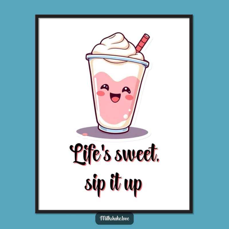 Funny Free Printable Milkshake Wall Art: Spinning DIY Downloadable Decor