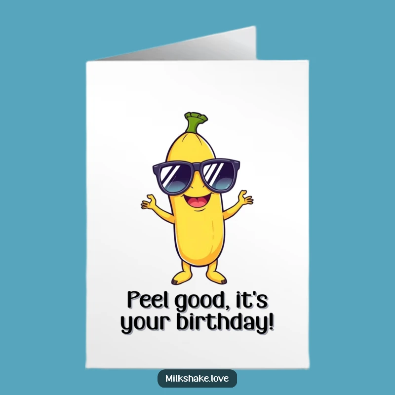 Free Printable Hilarious Banana Disco Birthday Card for a Groovy Celebration