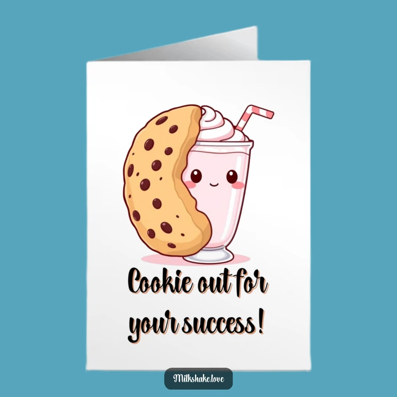 Free Printable Shy Milkshake Congrats Card - Humorous Downloadable Greeting