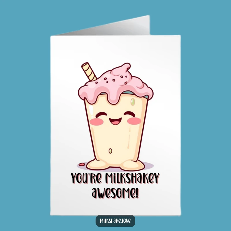 Funny Free Printable Congrats Card: Melting Milkshake - Print at Home!