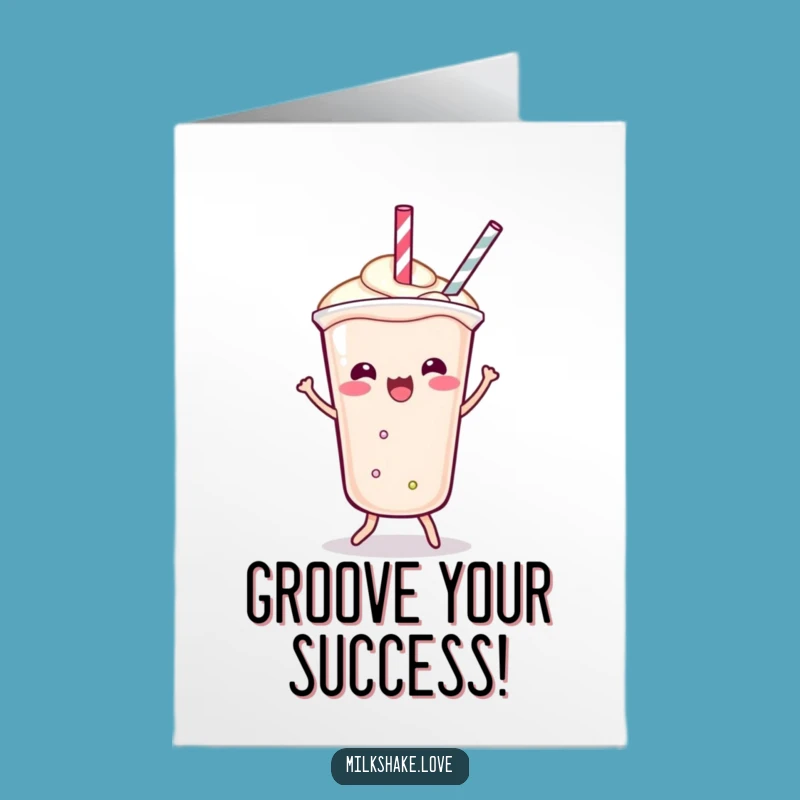 Free Printable Kawaii Milkshake Celebration Card: Joyful Downloadable Gift