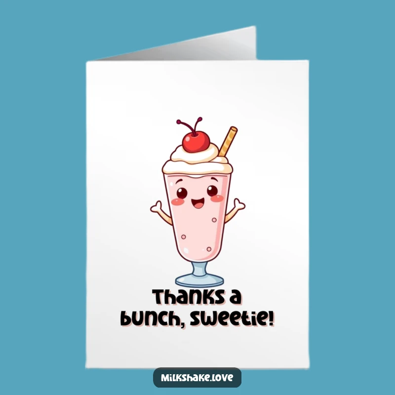 Free Printable Thank You Card: Adorable Milkshake Jig, Express Thanks with Fun!