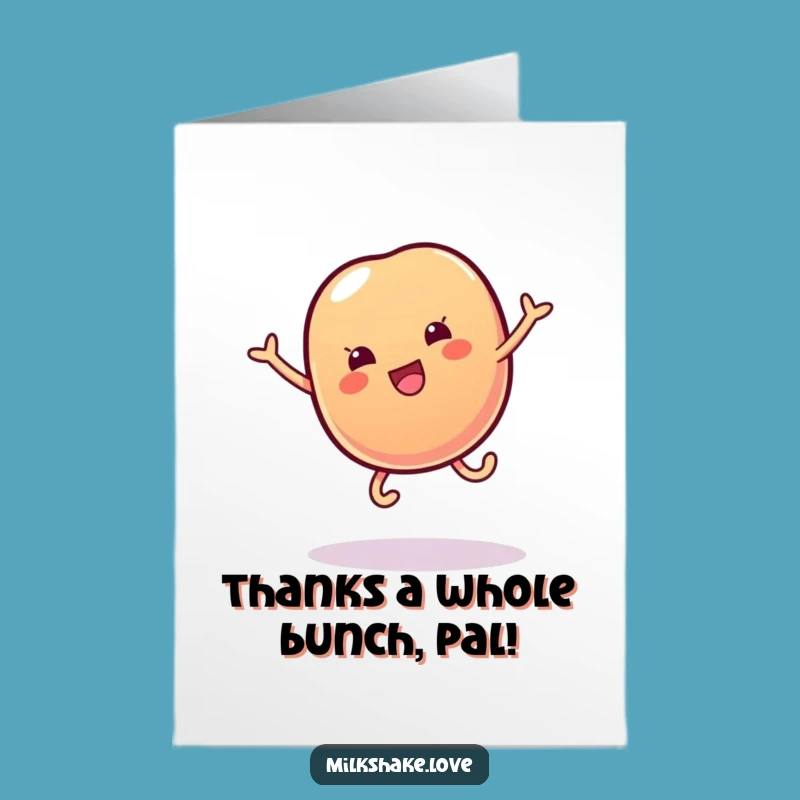 Free Printable Wobbly Jelly Bean Card to Thank with Fun