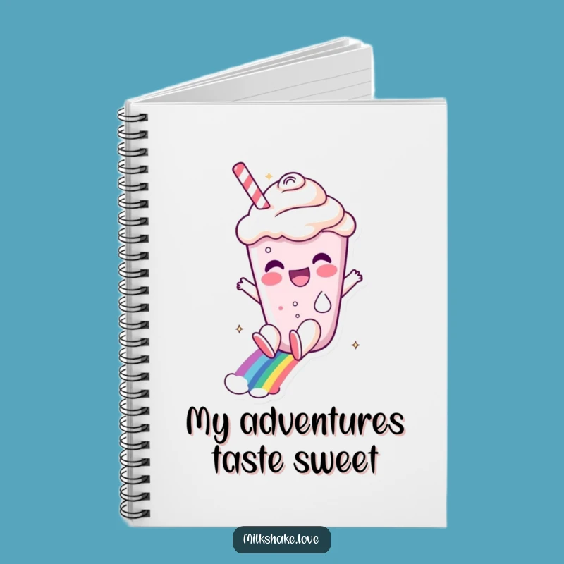 Funny Milkshake Rainbow Slide Notebook: Jot Down Sweet Ideas with Joy!