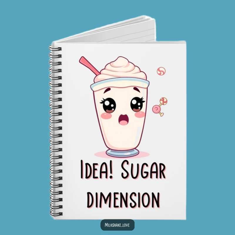 Funny Surprised Milkshake Notebook - Jot Down Surprises, Ideal Funny Gift