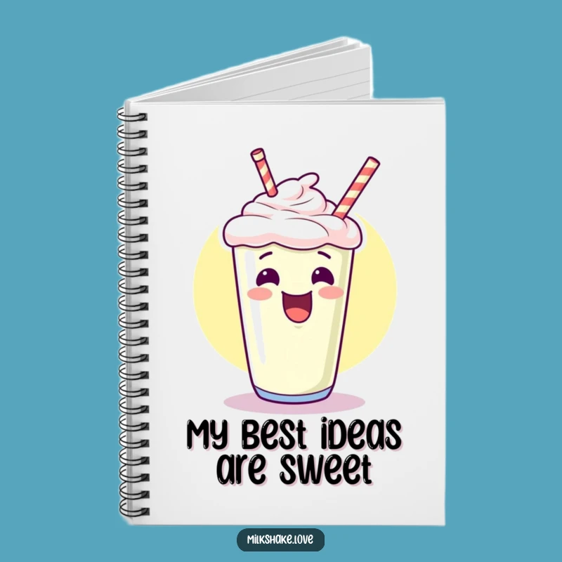 Funny Kawaii Milkshake Notebook: Giggle & Jot, A Hilarious Journaling Companion!
