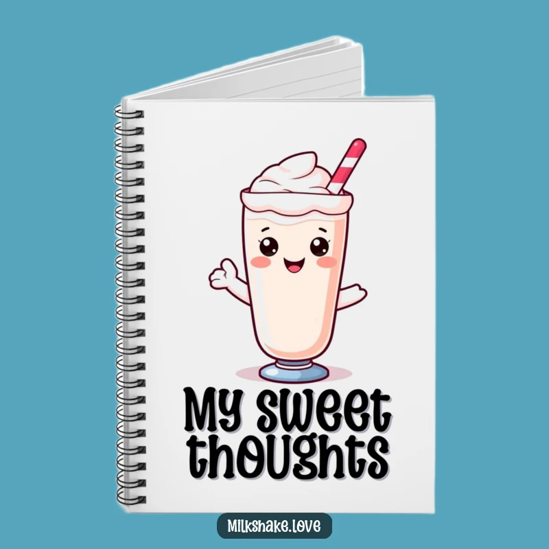 Funny Kawaii Milkshake Notebook: Jot Down Sweet Ideas - Hilarious Gift