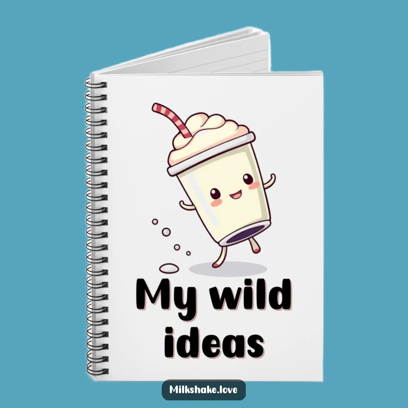 Funny Cartwheel Milkshake Notebook: Bubbly Ideas - Jot Down Fun - Perfect Funny Gift!