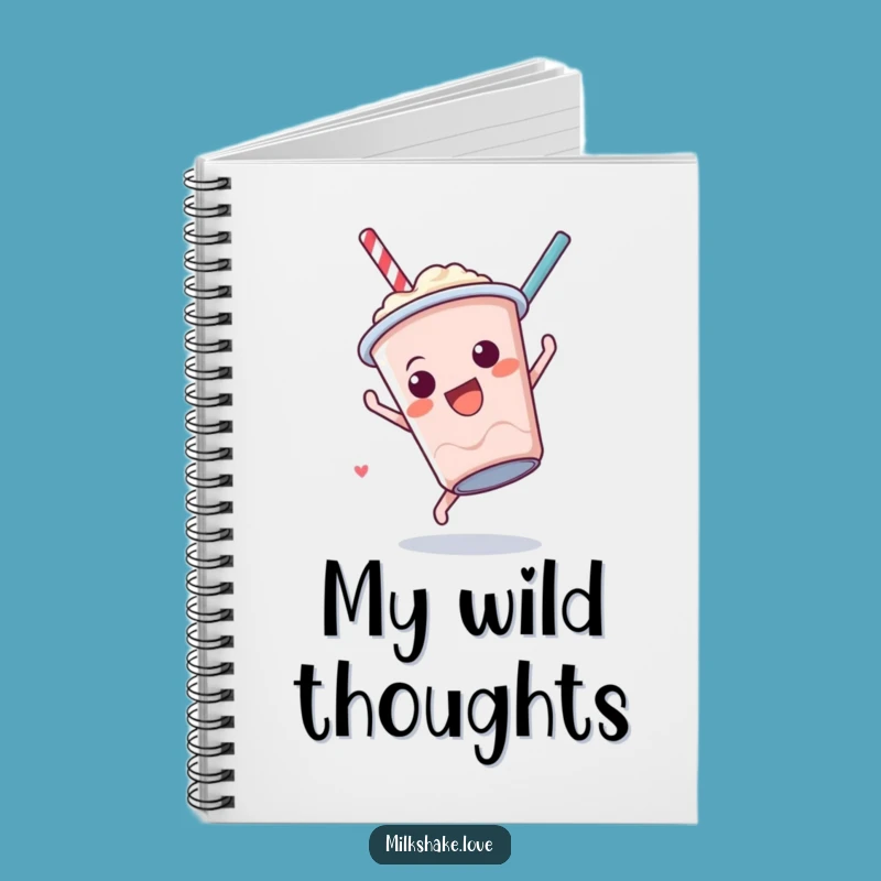 Funny Milkshake Somersault Notebook: Jot Down Fun with Acrobat Flair Gift