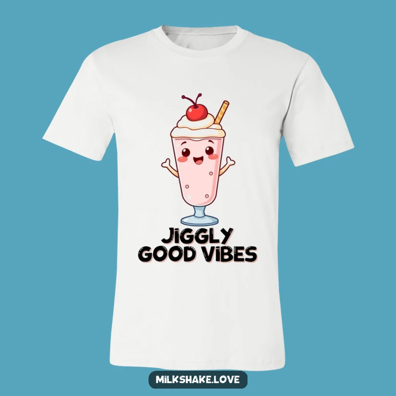 Funny Jigging Milkshake T-Shirt: Wear Your Joy with this Humorous Graphic Tee