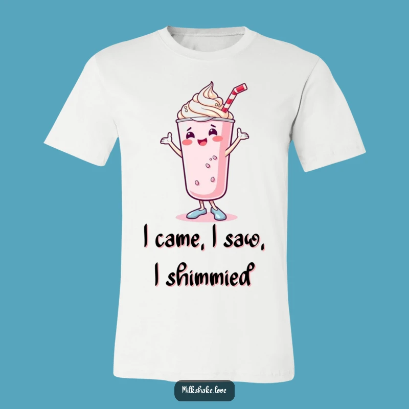 Funny Kawaii Milkshake Dancing T-Shirt - Whipped Cream Shimmy Tee