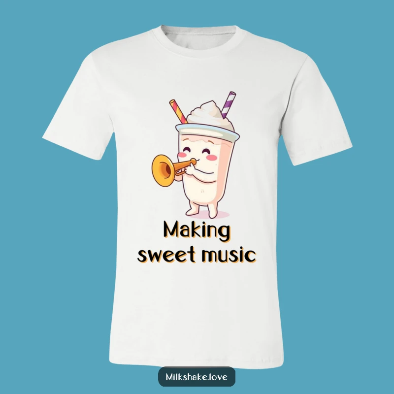 Funny Trumpet Milkshake T-Shirt: Wear Your Musical Passion with Style